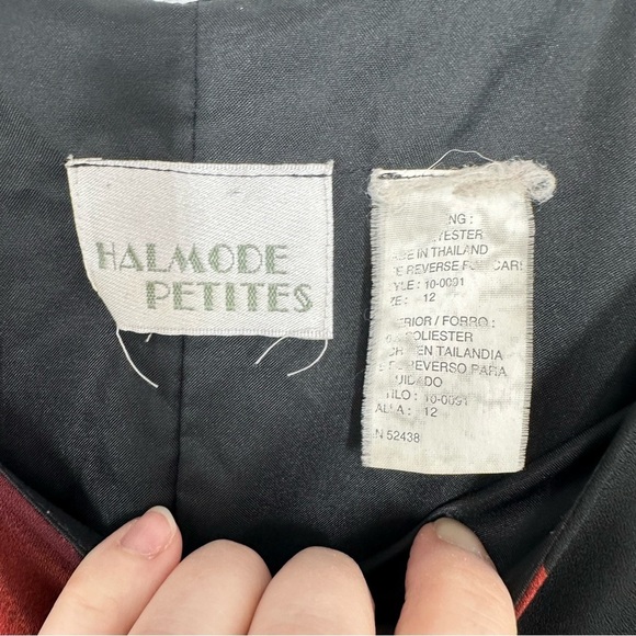 Vintage 90s Classic Red Rose Black Midi Dress Grunge Rachel Green Romantic - Picture 4 of 5